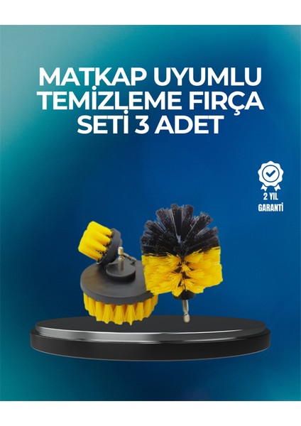 Derinlemesine Temizlik Için Dayanıklı Kıllı Matkap Fırçası Başlığı