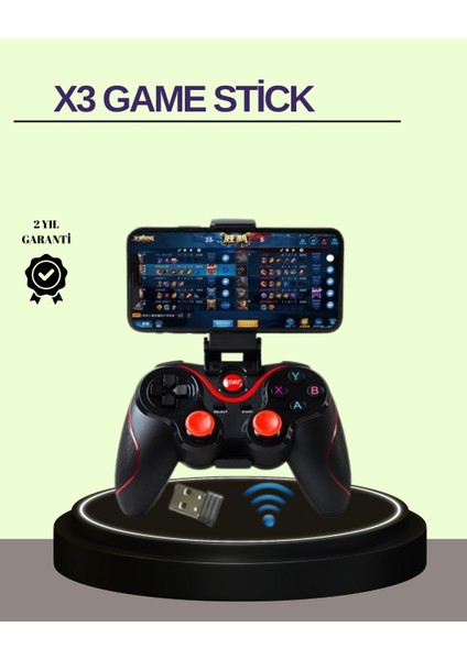 Çift Analog Joystick ve 14 Tuşlu Bluetooth Oyun Kumandası