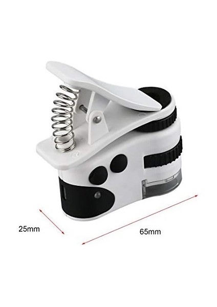 60X Mini Cep Telefonu Için Mandallı Mikroskop Uv Ledli Büyüteç Model AL2431 indirimleri