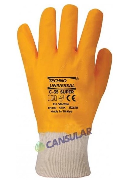 Techno Üniversal C-35 9 No Süper Nitril Tam Kaplı Eldiven fiyatları