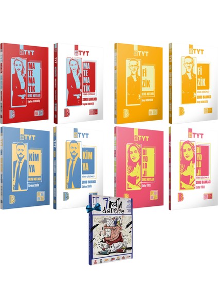 2026 Tyt Matematik-Fizik-Kimya-Biyoloji Ders Notları ve Soru Bankası Seti-7 Deneme Hediye
