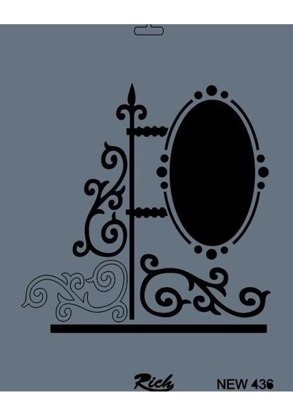 Rich New Seri N-436 Stencil 35X25 cm