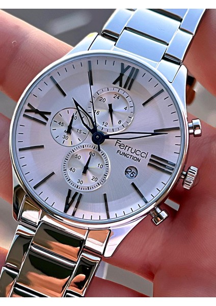 Çelik Kordon Iç Fonksiyonları Aktif 2 Yıl Garantili Erkek Kol Saati+Bileklik F.FGG233.02 fırsatları