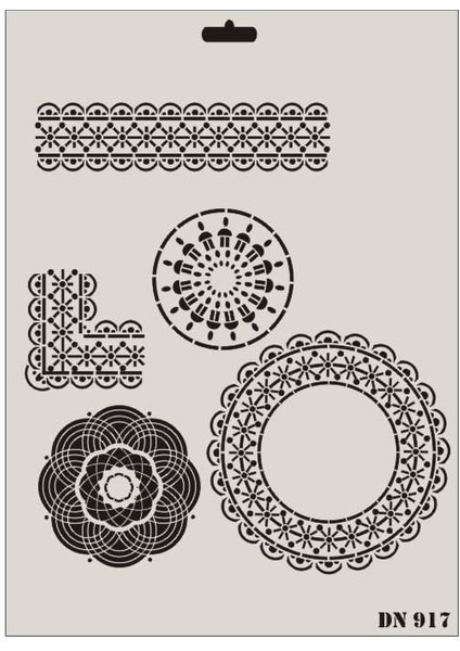 Dantel Seri DN-917 Stencil 35X25 cm