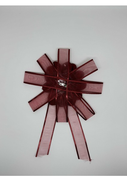 Gelin Bohçası Için Çiçek Motifli 2 Adet Bordo Bohça Çiçeği fırsatları