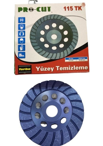 Procut 51185 Turbo Serisi Yüzey Temizleme 115 mm