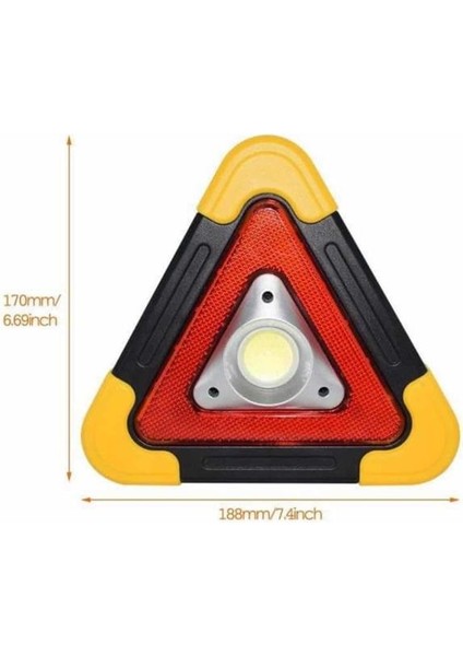 Reflektör Güneş Enerjili Taşınabilir Portatif Acil Güvenlik Işığı Araba Acil Uyarı Işığı indirimleri