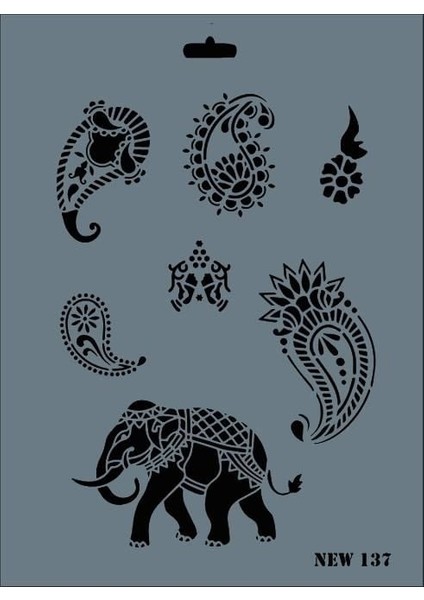 New Seri N-137 Stencil 35X25 cm