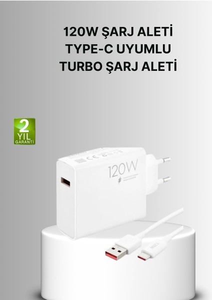 120W Mi Turbo Akıllı Tanıma Çipli Hızlı Şarj Cihazı Taşınabilir ve Dayanıklı