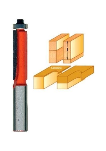 14413 Iki Ağız Rulmanlı Freze Bıçağı 6X10X50 mm