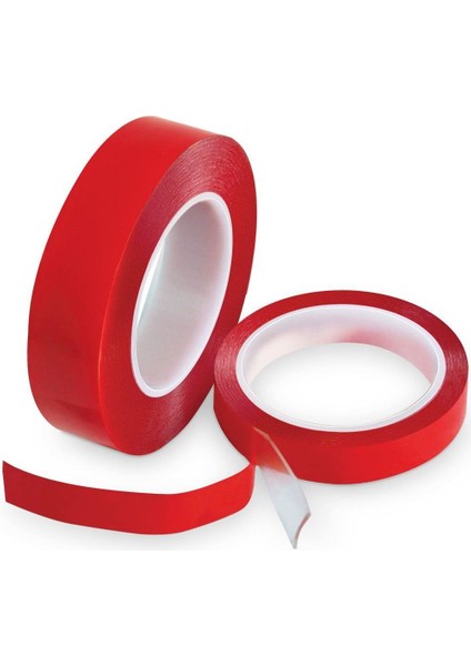2520 Şeffaf Çift Taraflı Silikonize Bant 18 mm 2 Metre