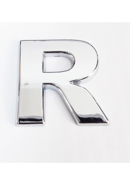 R Harfi 3,75 cm Krom Yapışkanlı
