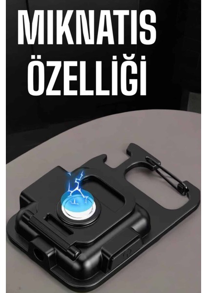 Kamp Işığı Çok Fonksiyonlu Taşınabilir Anahtarlık Kapak Açma Manyetik Özelliği