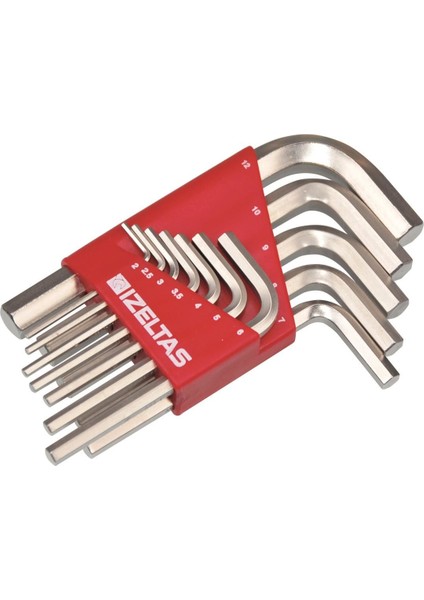 Izeltaş 4900 Allen Anahtar Takım Altı Köşe 10 Parça