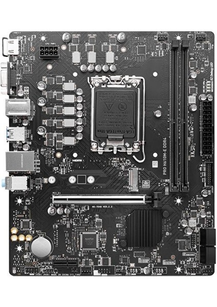 Msı Pro H610M-E Ddr4 3200(OC) Hdmı,vga M.2 1700P USB 3.2 Gen1 (12-13-14. Nesil)