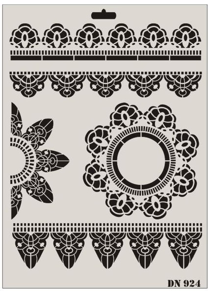 Dantel Seri DN-924 Stencil 35X25 cm