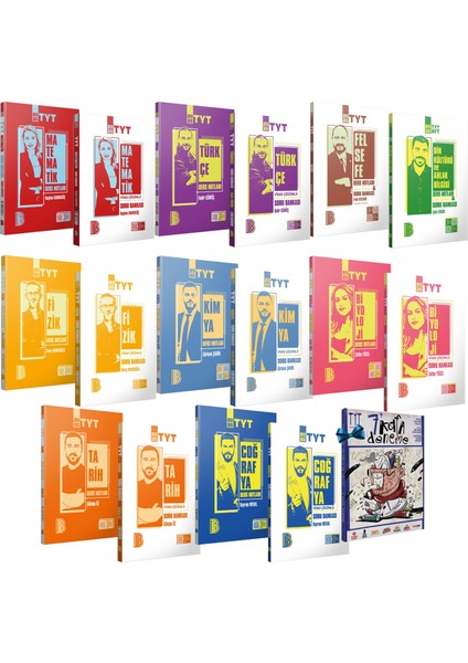 2026 Tyt Tüm Dersler Ders Notları ve Soru Bankası Seti-Tyt 7 Deneme Hediye