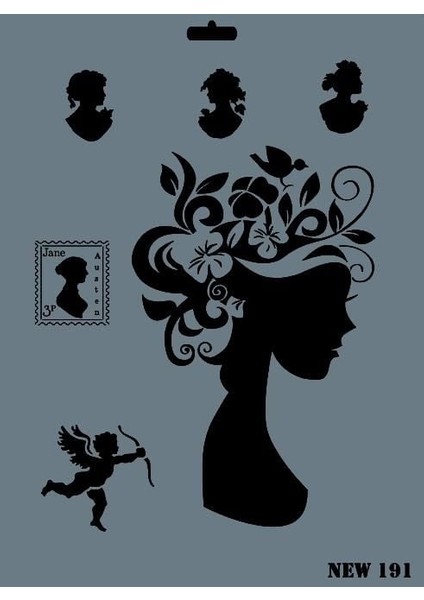 New Seri N-191 Stencil 35X25 cm