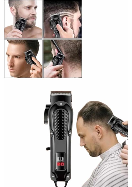 Saç Kesme Aleti Dijital Saç Sakal Tıraş Makinesi Dijital Göstergeli fiyatları