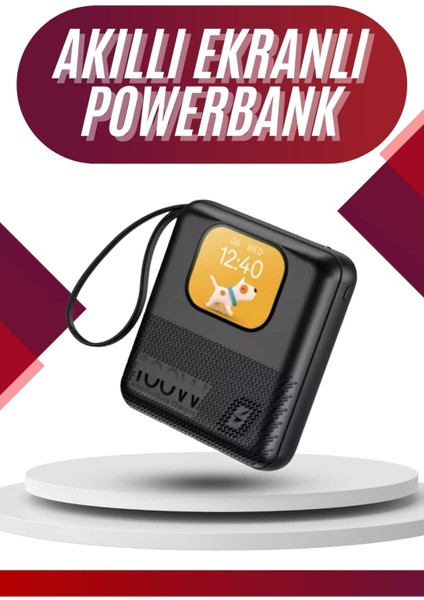 Akıllı Powerbank 10.000 Mah 4 Çıkışlı Taşınabilir Dijital Göstergeli