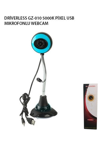 GZ-010 5000K Pixel USB Mıkrofonlu Webcam
