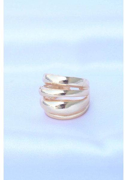 Bfs Pirinç Gold Renk Ayarlanabilir Tırtıklı Bombe Yüzük fiyatları