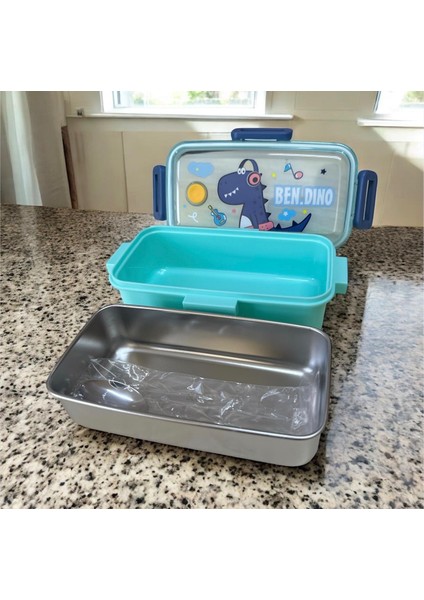 Paslanmaz Çelik Yemek Saklama ve Taşıma Kabı Turkuaz 530 ml P-1445 modelleri