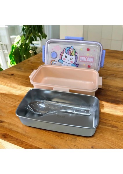 Paslanmaz Çelik Yemek Saklama ve Taşıma Kabı Açık Turuncu 530 ml P-1445 modelleri