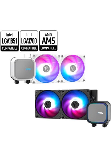 Msı Mag Corelıquıd A13 240 240MM Argb Sıvı Işlemci Soğutucusu (Lga 1700/1851/AM4/AM5 Uyumlu)