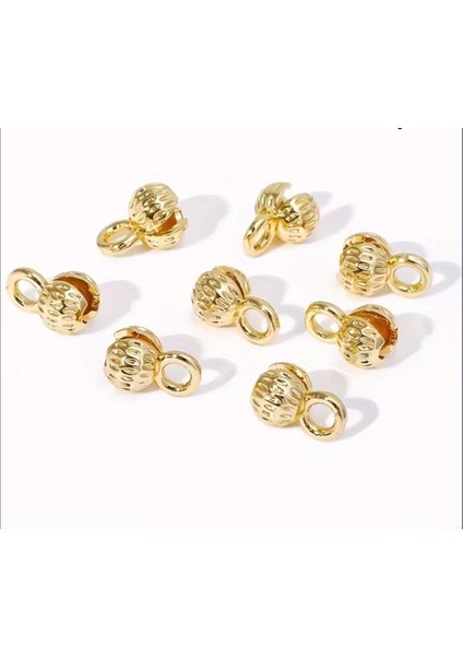 20 Adet Bileklik Gold Kolye Düğüm Kapama Tesbih Yapım Malzemeleri