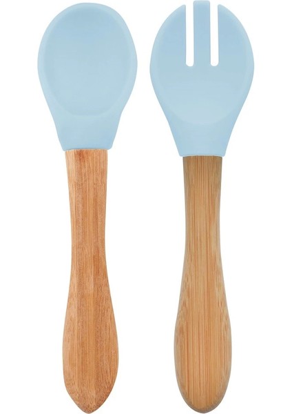 Bfs Mama Kaşığı ve Çatal Seti Mineral Blue