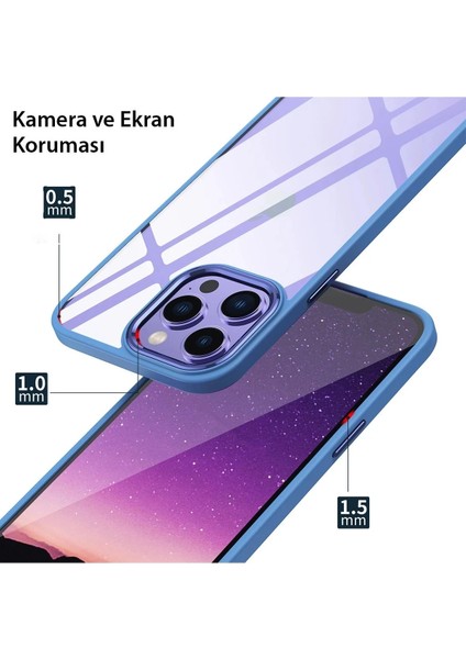 Bfs iPhone 14 Pro Max Kılıf Power Silikon - Sierra Blue