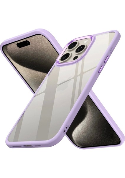 Bfs iPhone 15 Pro Max Kılıf Power Silikon - Lila
