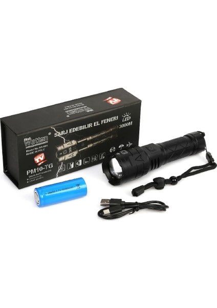 Bfs 3000 Lümen Güçlü El Feneri WT-604 fiyatları