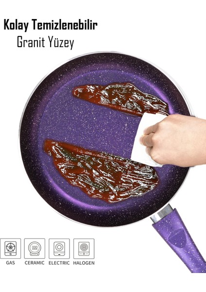 Granit Tava - 20 cm Mor fırsatları
