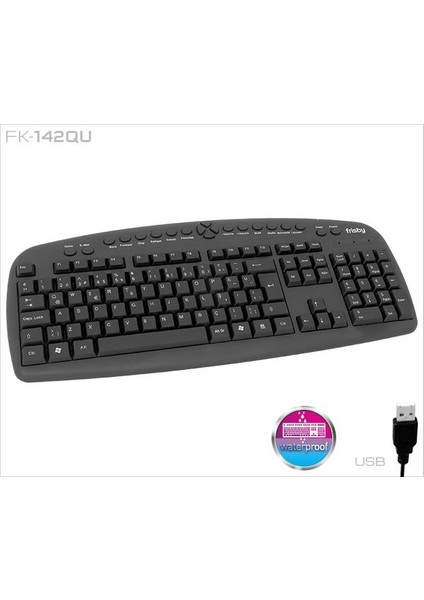 Frısby FK-142QU USB Q Tr mm Siyah Kablolu Klavye