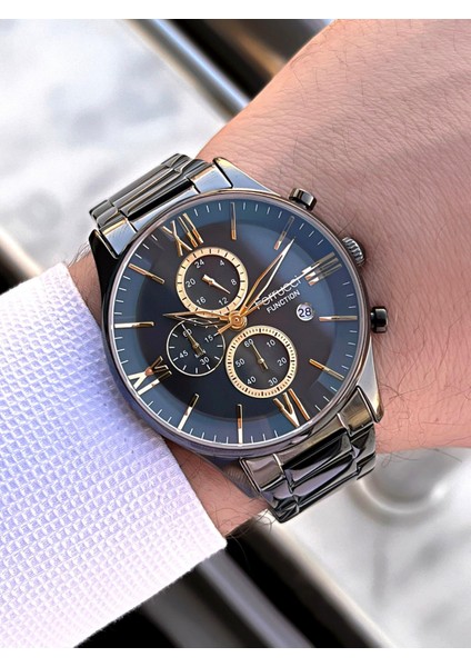 Çelik Kordon Iç Fonksiyonları Aktif 2 Yıl Garantili Erkek Kol Saati+Bileklik F.FGG233.03 modelleri