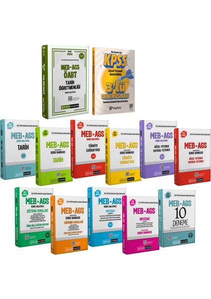 2026 Meb Ags Öabt Tarih Öğretmenliği Konu Anlatımı(Video Ders HEDIYELI)(824 Sayfa)Ags Konu Soru Seti