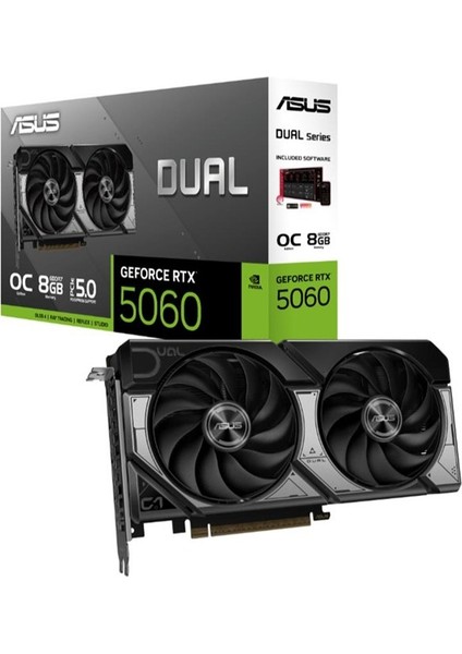 Geforce DUAL-RTX5060-O8G 8gb Gddr7 128BIT 1xhdmı 3xdp Ekran Kartı