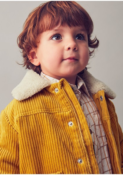 Erkek Bebek Mont (1-4 Yaş) – Açık Kahverengi, Içi Kürklü, %100 Pamuk, Uzun Kollu, Çift Cepli fiyatları