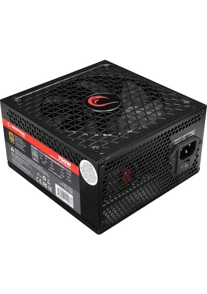 Rampage P750 750W 80+ Gold 14 cm Fan Gaming Power Supply