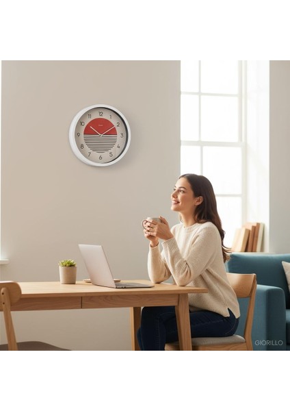 Duvar Saati Modern Saat Beyaz Renk 30CM Iskandinav Home
