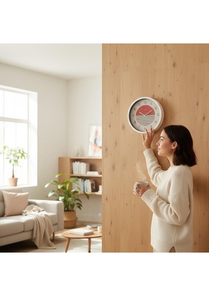 Duvar Saati Modern Saat Beyaz Renk 30CM Iskandinav Home modelleri
