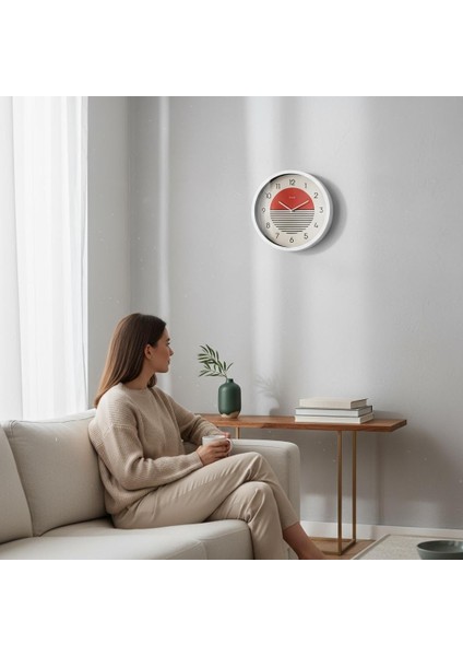 Duvar Saati Modern Saat Beyaz Renk 30CM Iskandinav Home