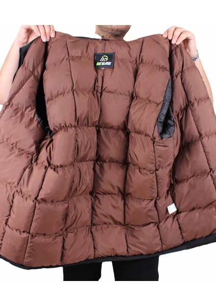 Erkek Büyük Beden Kapüşonlu Mont Lujo 2504 Sıyah fırsatları