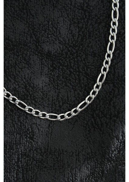 Bfs 316L Çelik Klasik Figaro Zincir Model Gümüş Renk Erkek Kolye fiyatları