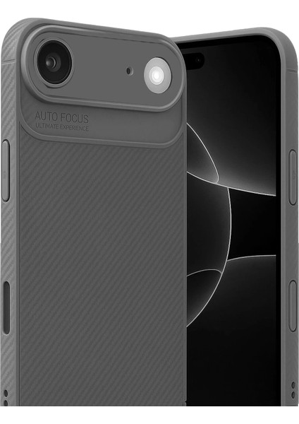 Bfs Apple iPhone 17 Air Auto Focus Karbon Kapak - Gri