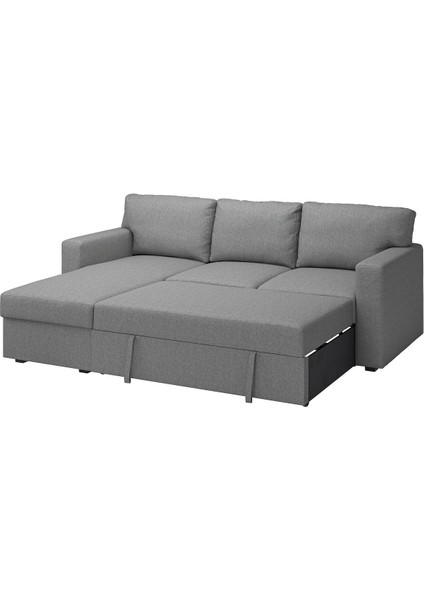 Bazalı Yataklı Köşe Kanepe, Tibbleby Bej-Gri