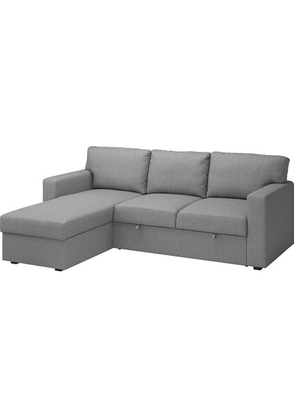 Bazalı Yataklı Köşe Kanepe, Tibbleby Bej-Gri fiyatları