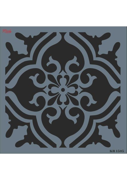 Kr 1505 Fayans Stencil 30X30 cm